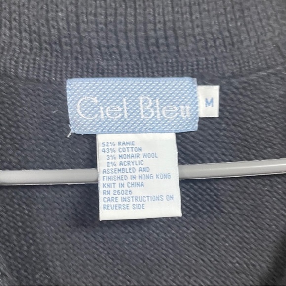 Vintage Ciel Bleu Sweater Vest embroidered - Picture 4 of 5